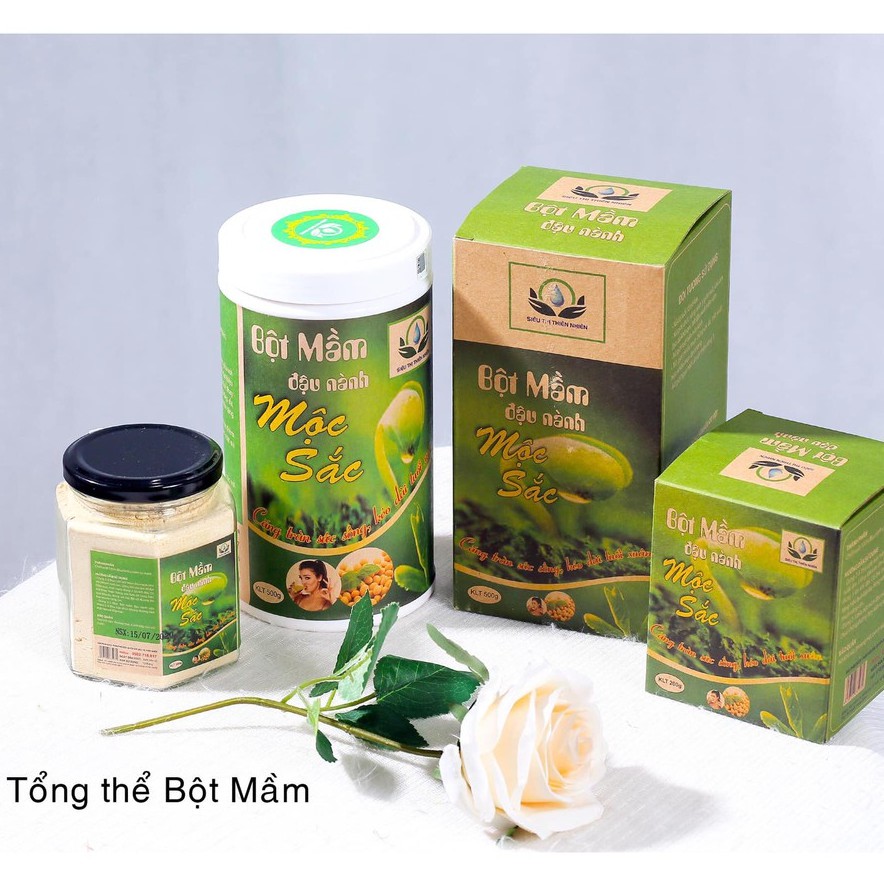 Bột Mầm Đậu Nành Mộc Sắc - Trà thảo mộc tốt cho nội tiết tố nữ, vòng 1 căng tròn - Liên Hoa shop