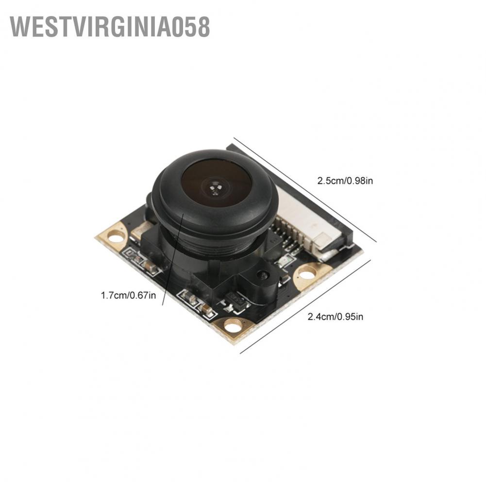 Westvirginia058 Westvirginia058 5 Million Pixels Night Vision 130° Viewing Angle Camera Module Board For Raspberry Pi B 3/2