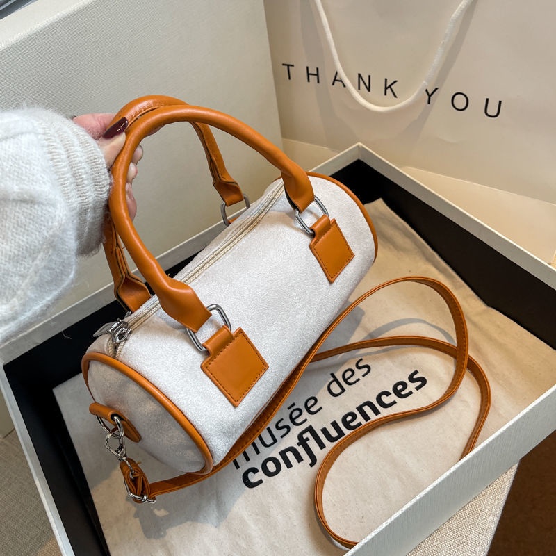 Túi Xách Boston Hình Trụ Kiểu Dáng Hợp Thời Trang