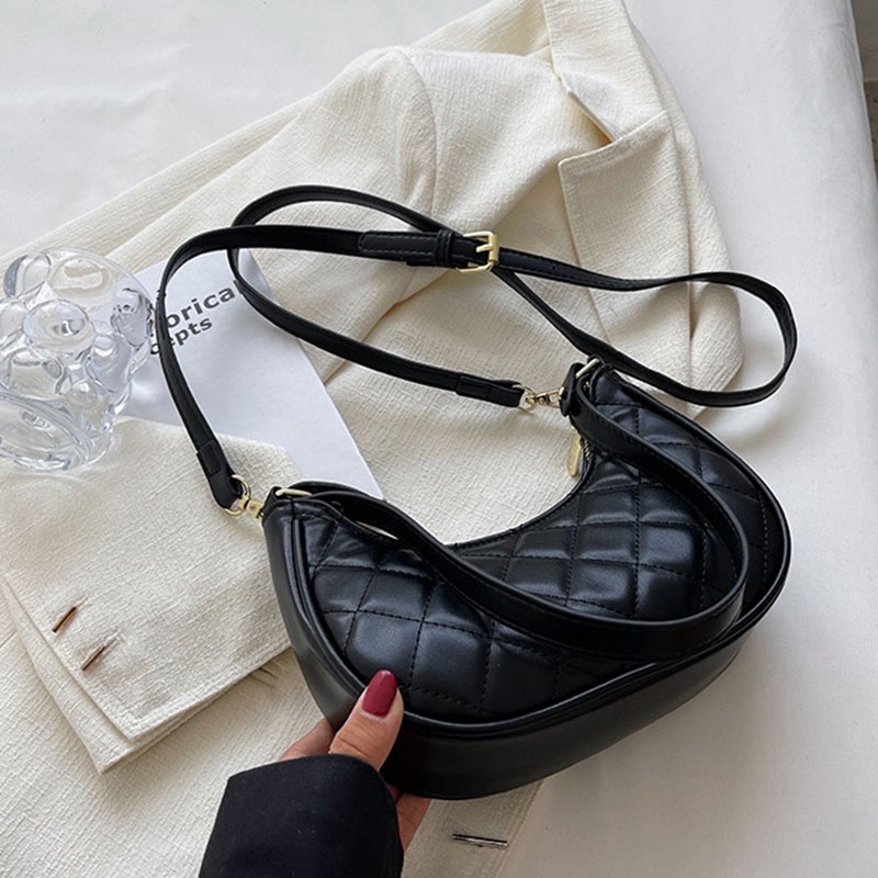 Túi đeo vai IELGY dưới cánh tay thêu chỉ niche dễ phối đồ cho nữ