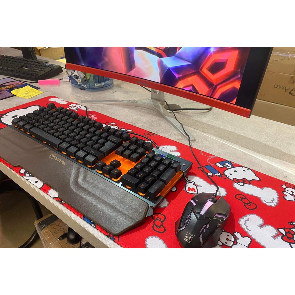 Bàn phím giả cơ -Bàn phím có dây Lightning Forever-Bàn phím chơi game giá rẻ