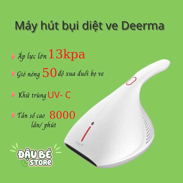 MÁY HÚT BỤI CẦM TAY KHÔNG DÂY MINI GIA ĐÌNH - MÁY HÚT BỤI GIƯỜNG / NỆM / Ô TÔ ĐA NĂNG CHÍNH HÃNG DEERMA - DAUBE - GD072