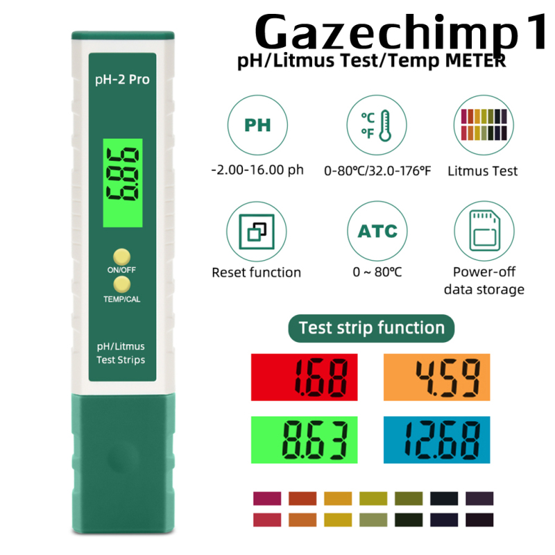 [GAZECHIMP1]Portable Electric Digital PH Meter Tester Hydroponics Water Brewing Pocket