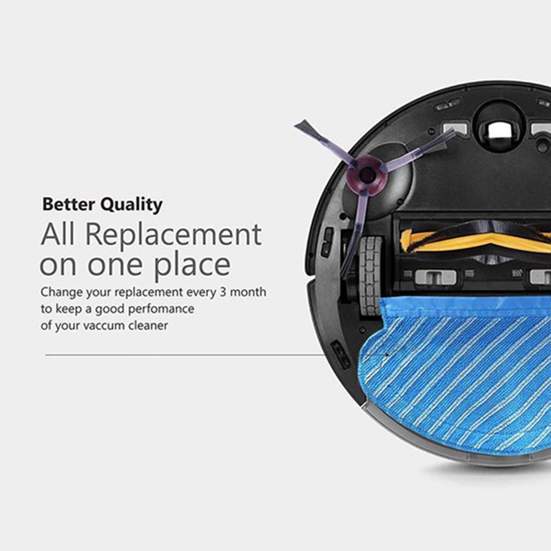For Ecovacs OZMO T8/T8 AIVI/T9/N8 Pro/T8 Max Vacuum Accessories Part Mop Cloth Side Brush HEPA Filter