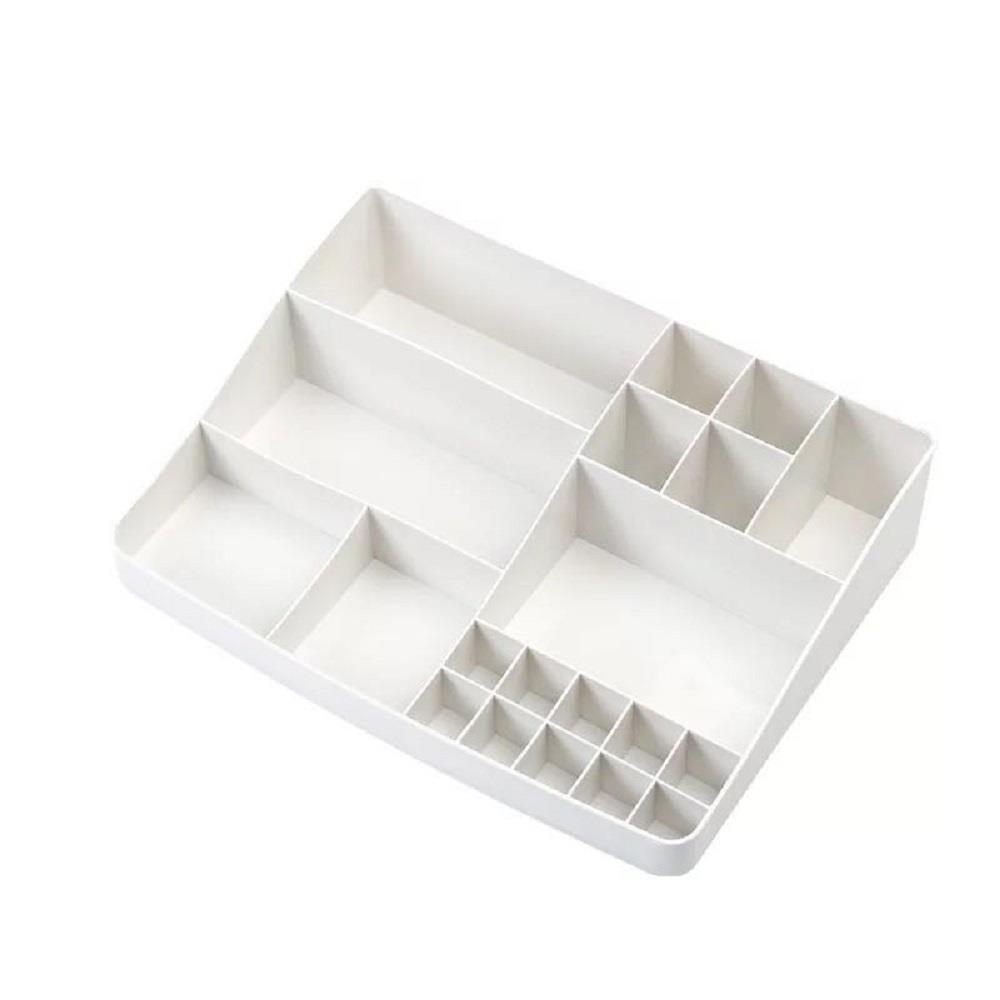 HomeBase STACKO Khay nhựa đựng đồ R34.1xS25.7xC8cm màu trắng