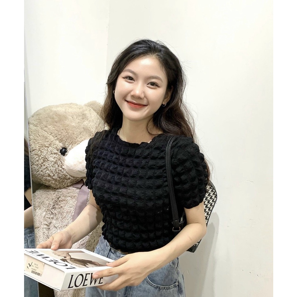 áo croptop hình xốp to cá tính