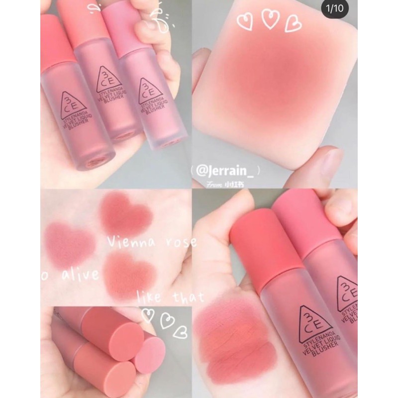 MÁ HỒNG THỎI DẠNG KEM 3CE VELVET LIQUID BLUSHER