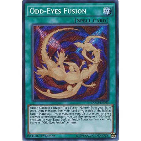 Thẻ bài Yugioh! Odd-Eyes Fusion - DOCS-EN063 - Secret Rare 1st Edition