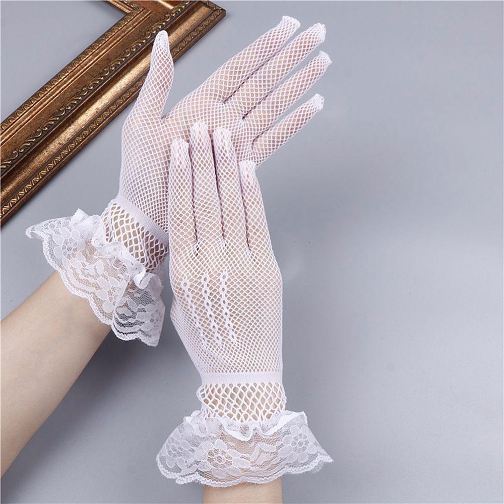 Găng Tay Ren Hoa Phong Cách Lolita Cho Cô Dâu