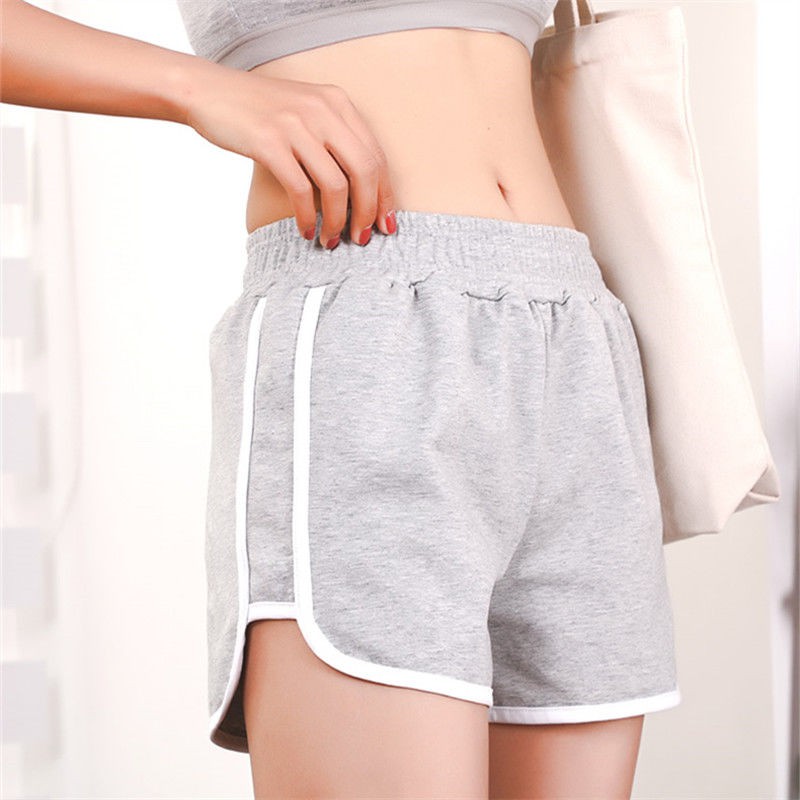 Quần Short Thể Thao Lưng Cao Ống Rộng Phong Cách Hàn Quốc Dành Cho Nữ | BigBuy360 - bigbuy360.vn