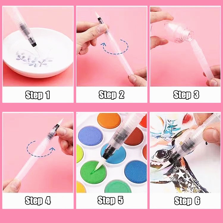 Cọ mềm mại cho tập vẽ màu nước