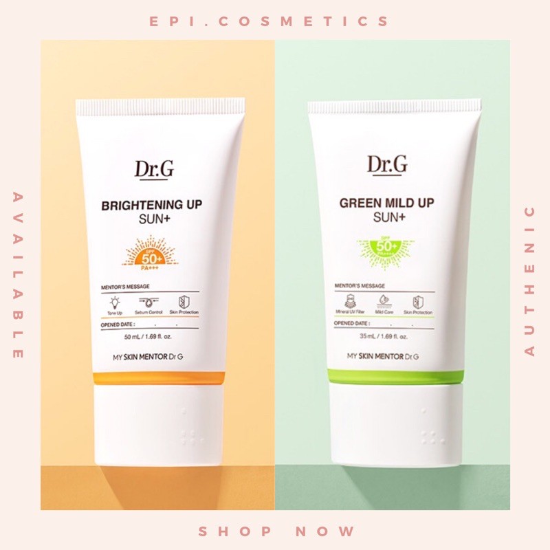 Kem chống nắng Dr.g Brightening/ Green Mild Up+ 50ml