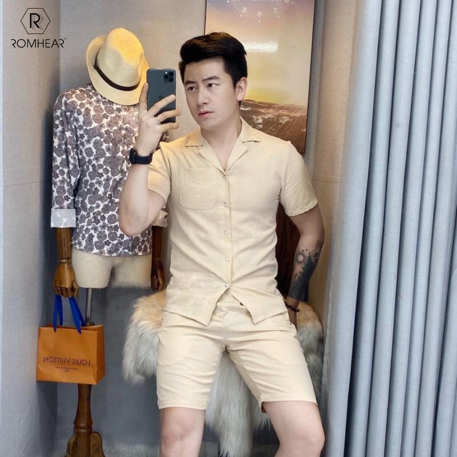 Bộ đũi Sơ Mi cao cấp xuất khẩu, vải chống nhăn thoáng mát, form thời trang phong cách | BigBuy360 - bigbuy360.vn