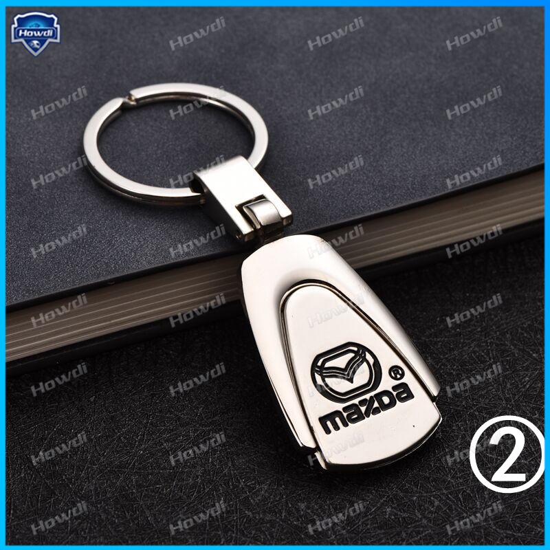 Móc khóa bằng hợp kim sáng tạo có logo cho xe Mazda