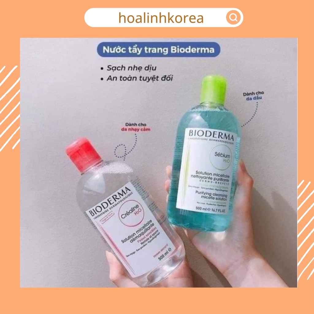 (Cam kết chính hãng)Nước tẩy trang bioderma