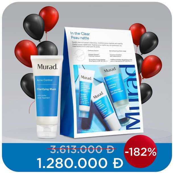 Mua mặt nạ Murad Clarifying Mask - TẶNG set trị mụn Murad mini