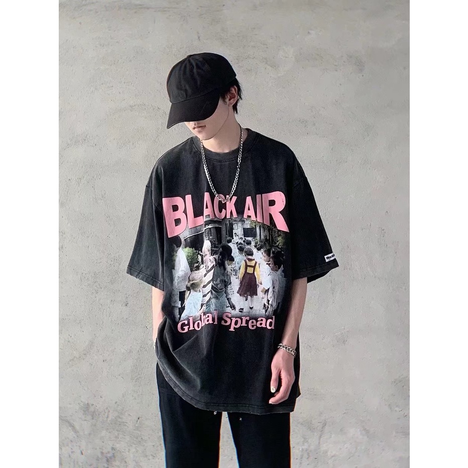 Áo Thun Nam Đen In Họa Tiết Thời Trang Hàn Quốc Chất Lượng Cao Cho Unisex  Dáng Rộng Cổ Tròn In Họa Tiết Graffiti Phong Cách Thời Trang Hàn Quốc Dành Cho Nam Giới top