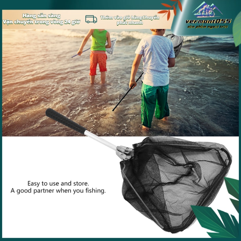 Hot DealsAluminum Alloy Triangle Mini Folding Dip Net Shrink Fishing Gear EquipmentSpot ExpressVermont055