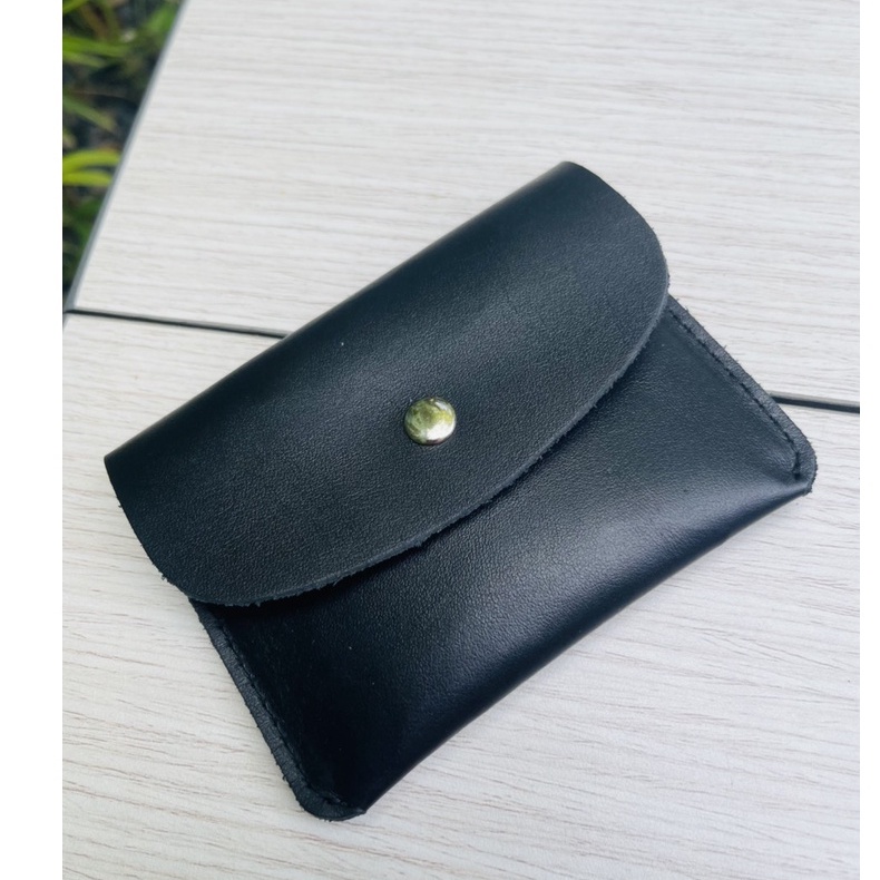 Ví namecard nhỏ gọn unisex da bò thật nhập khẩu có bốn màu ,đen,xanh navy,đỏ,nâu bò bh 12 tháng