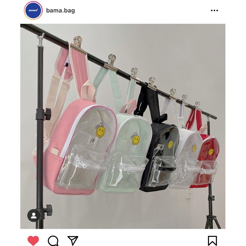 pass balo bama màu hồng