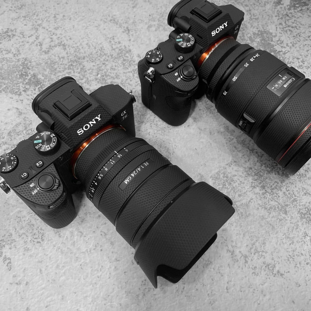 Skin 3M Cho Máy Ảnh SONY A7III, A7IV, A7II, A7 , A9, A9II - Mẫu skin dán full máy LUXSKEEN