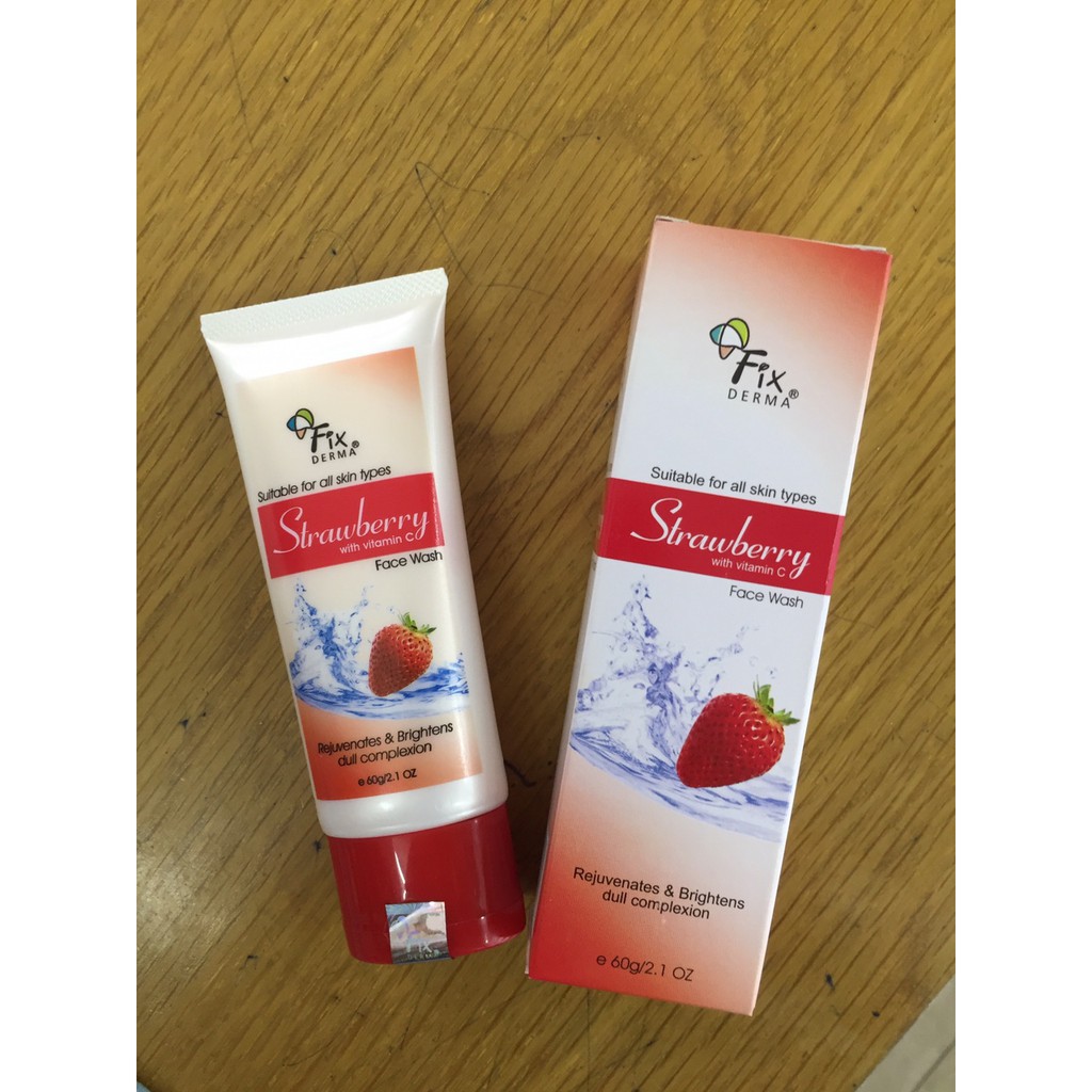 SỮA RỬA MẶT FIXDERMA STRAWBERRY FACE WASH 60G