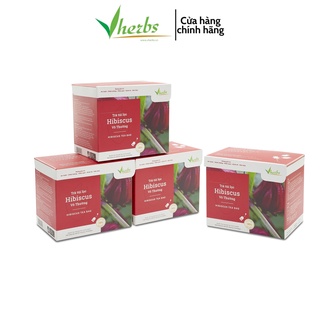 COMBO 3 HỘP TRÀ HIBISCUS VÔ THƯỜNG VHERBS: TĂNG SỨC ĐỀ KHÁNG