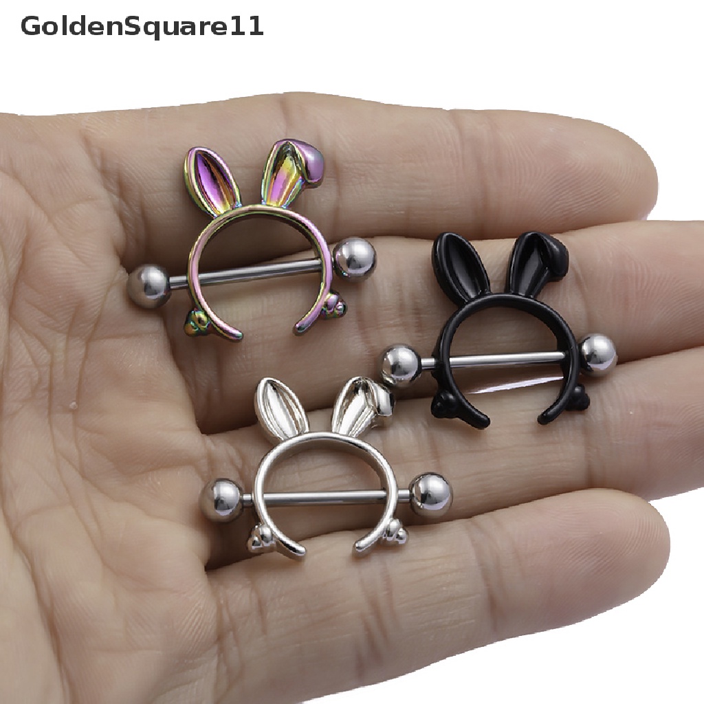 [Goldsquare11] Khuyên Xỏ Cơ Thể Bằng Thép Hình Thỏ