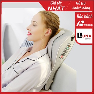 Gối massage vai gáy toàn thân đa năng cao cấp Máy massage toàn thân đa năng Thiết bị massage thắt lưng tựa lưng trên ôtô