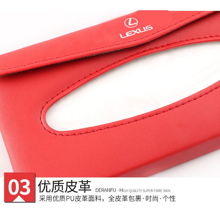 Hộp Đựng Khăn Giấy Bằng Da PU Cao Cấp Cho Lexus CT ES ES Is LS LS LX RX UX CT200h es200 Is200250 Is NX CT200h es200 Is200250 Is200200250 Đúng vậy.200250 Đúng vậy.200250 Đúng vậy.200250 Hồi Giáo