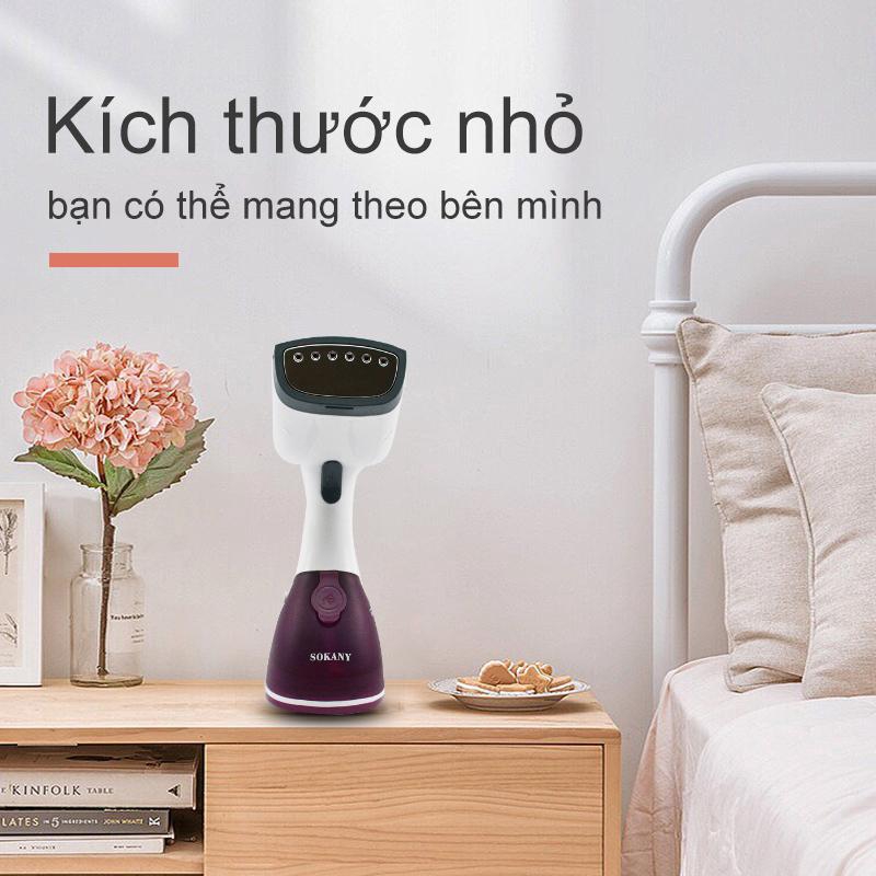 Bàn ủi, bàn là hơi nước cầm tay đứng 1200W ủi phẳng và hấp dọc mọi chất vải - SOKANY ( Hot ) [AJ-2205]