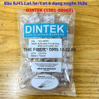 Mua Đầu mạng xuyên thấu DINTEK ezi-PLUG RJ45 (1501-88060) - 100 Đầu/ Bịch