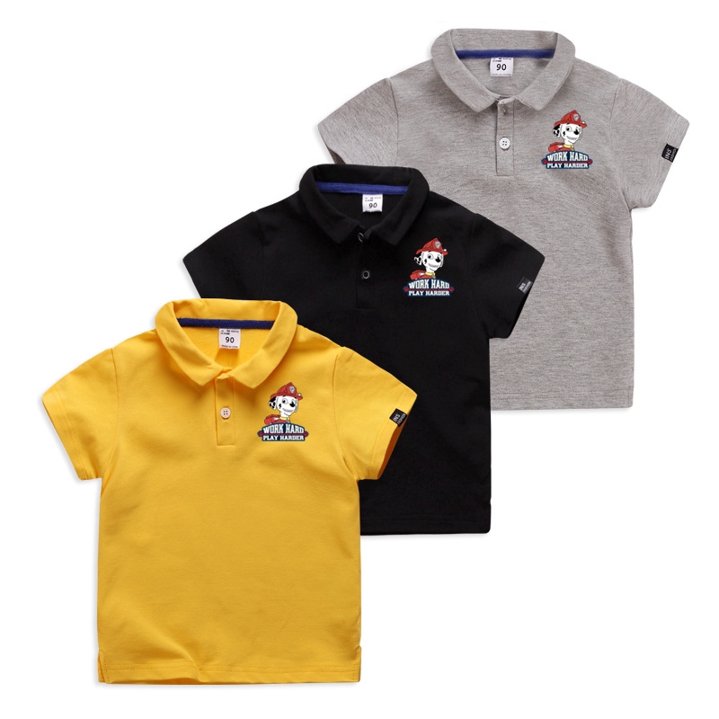 Áo Thun Polo Ngắn Tay Chất Liệu Cotton Thời Trang Dành Cho Trẻ Nhỏ