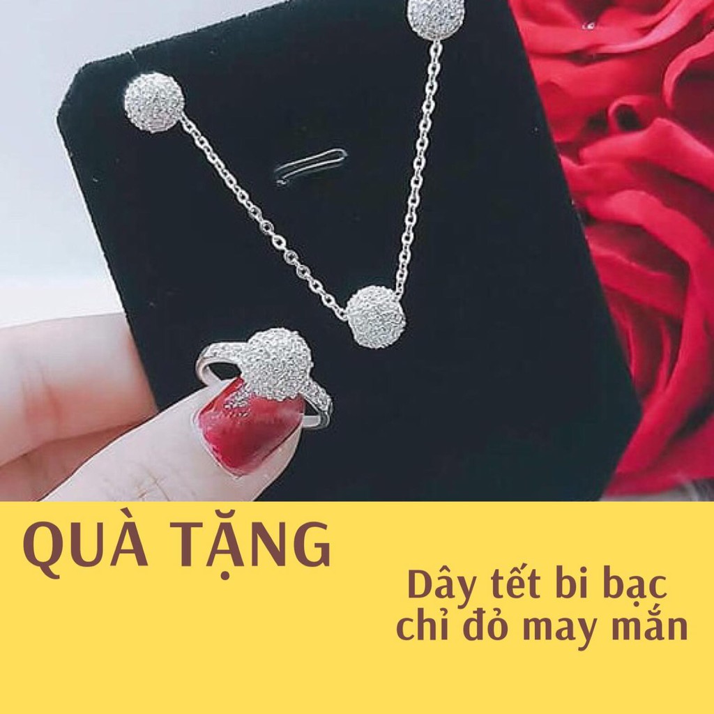 bộ trang sức cưới / Freeship từ 150k/ Bộ trang sức bạc ta cầu đá