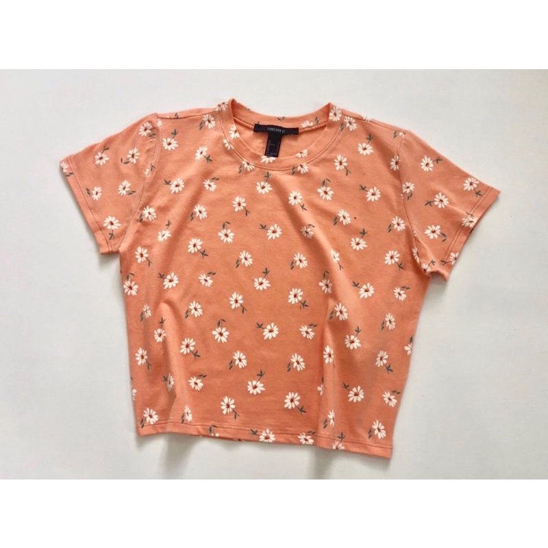 Áo Croptop Hoa Nhí Tay Ngắn • Storenyy