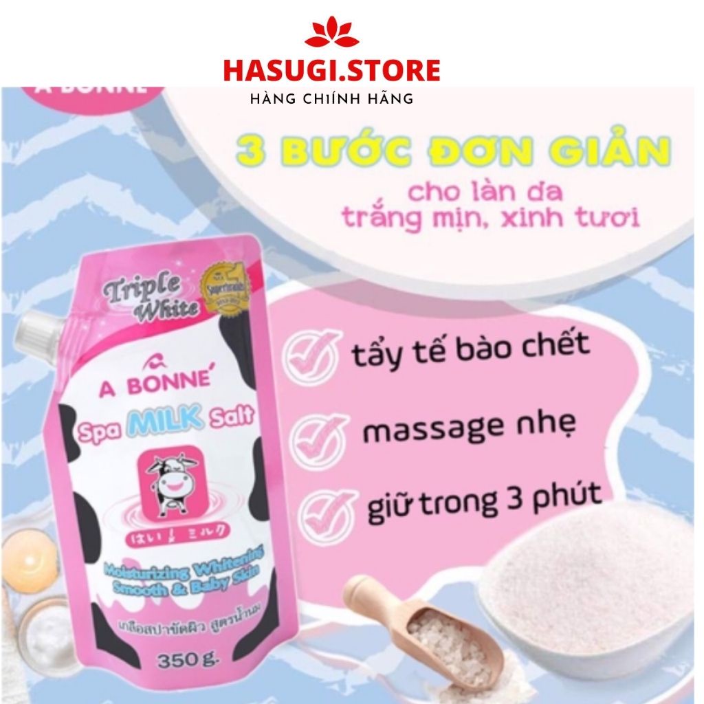 Muối Tắm Sữa Bò Thái Lan Abone, Muối Tắm Tẩy Tế Bào Chết Toàn Thân