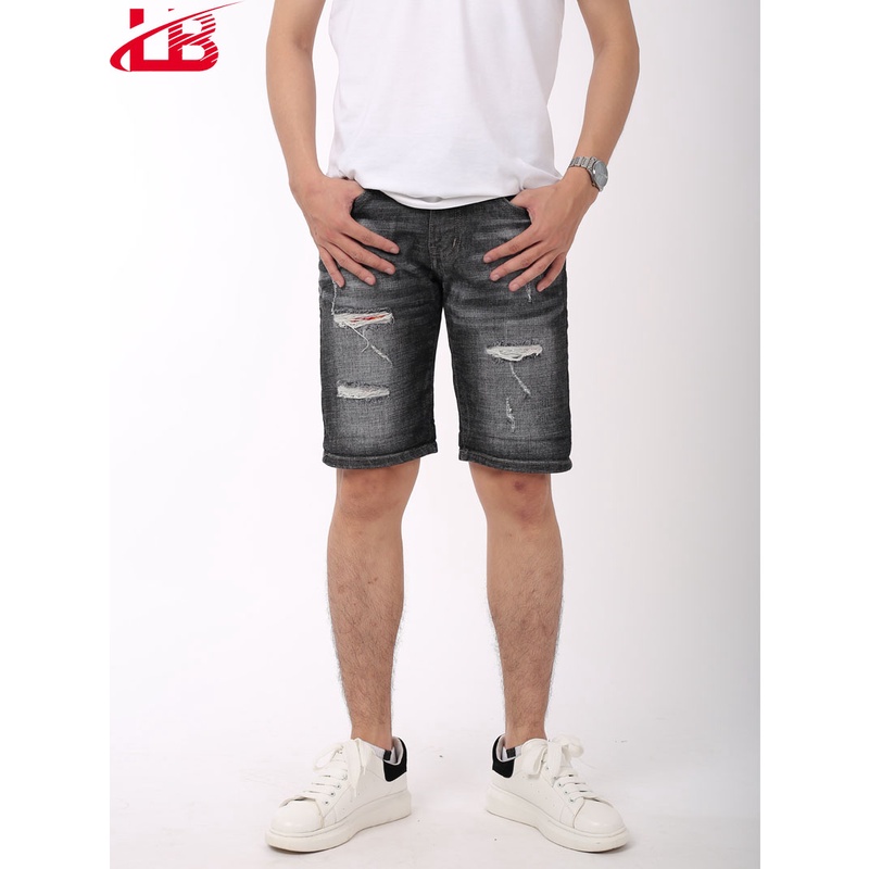 Quần Short Jean Nam Lb  Chất Jean Cotton Co Giãn Tốt,phom Body, Trẻ Trung, Cá Tính Shbbs4-5060