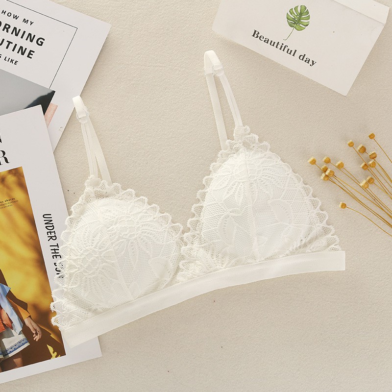 Áo bra ren sexy không gọng có mút nâng ngực freesize 40-60kg LAVENUSA AL23