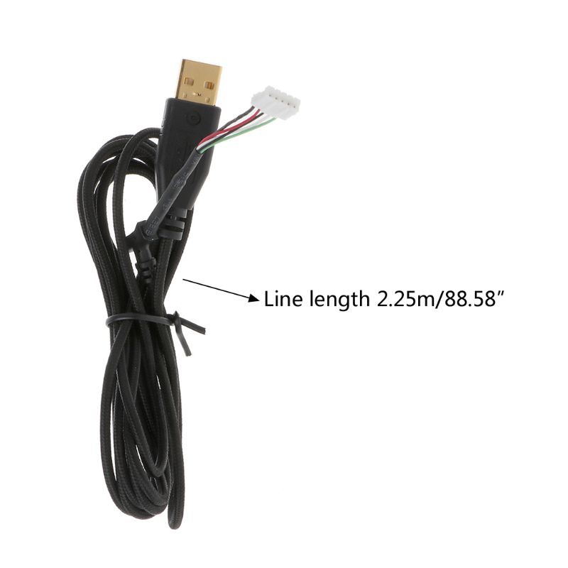 ♡♡ Gold Plated Durable Nylon Braided Line USB Mouse Cable Replacement Wire for Razer Imperator Gaming Mouse