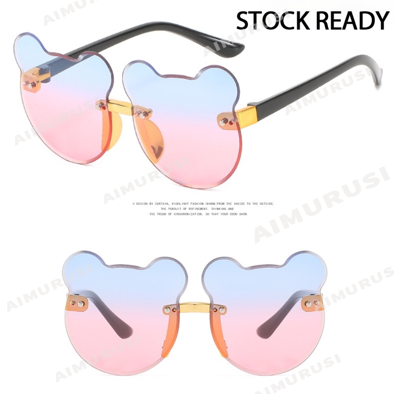 Kính mát chống tia UV hình gấu dễ thương cho bé