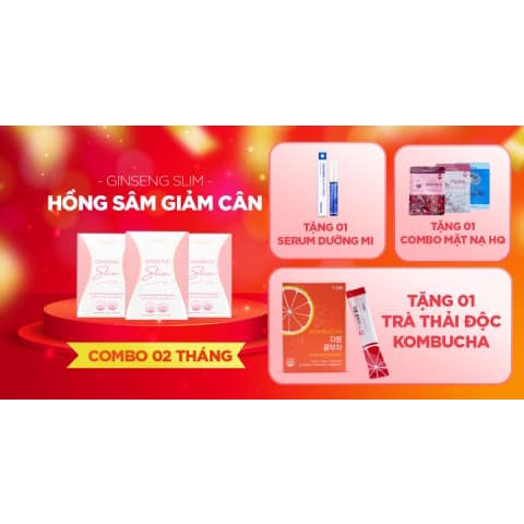 Combo 2 tháng Hồng Sâm - Ginseng Slim