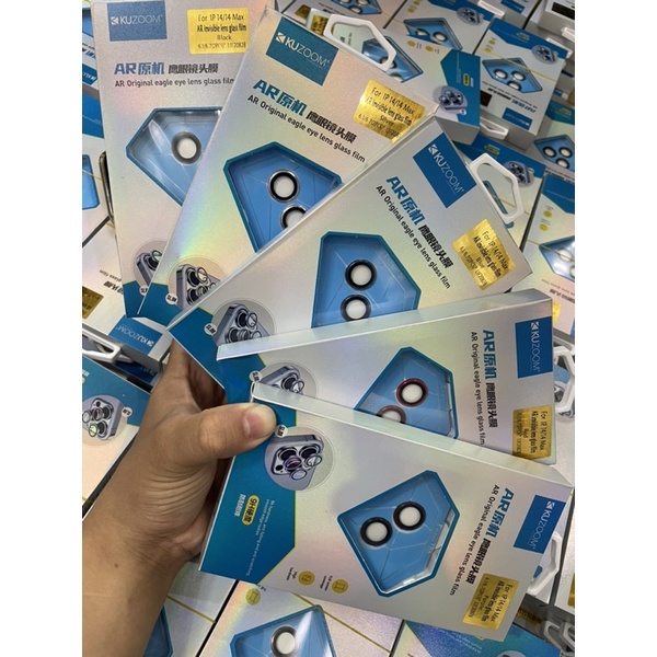 bộ dán mắt camera KUZOOM 14 PRO MAX / 14 PRO / 14 MAX/ 14 chính hãng siêu đẹp