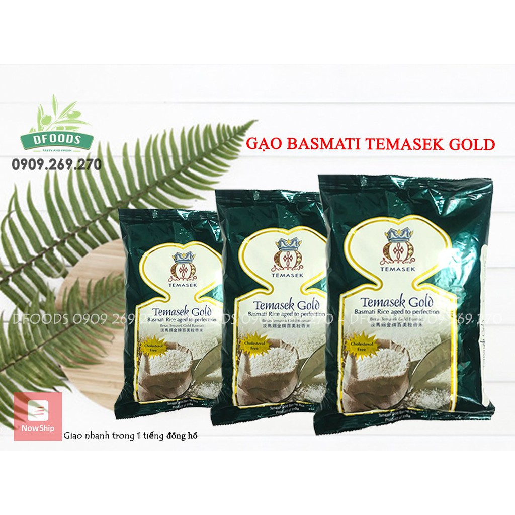 [Mã 159FMCGSALE giảm 8% đơn 500K] Gạo Basmati Temasek Gold Ấn Độ 1kg ngăn ngừa tiểu đường