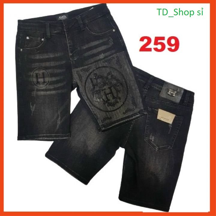 Quần Short Jean Nam 🔷 Giá Gốc Tận Xưởng - Sooc Jean (ms259) Co Giãn Thời Trang TD_Shop sỉ