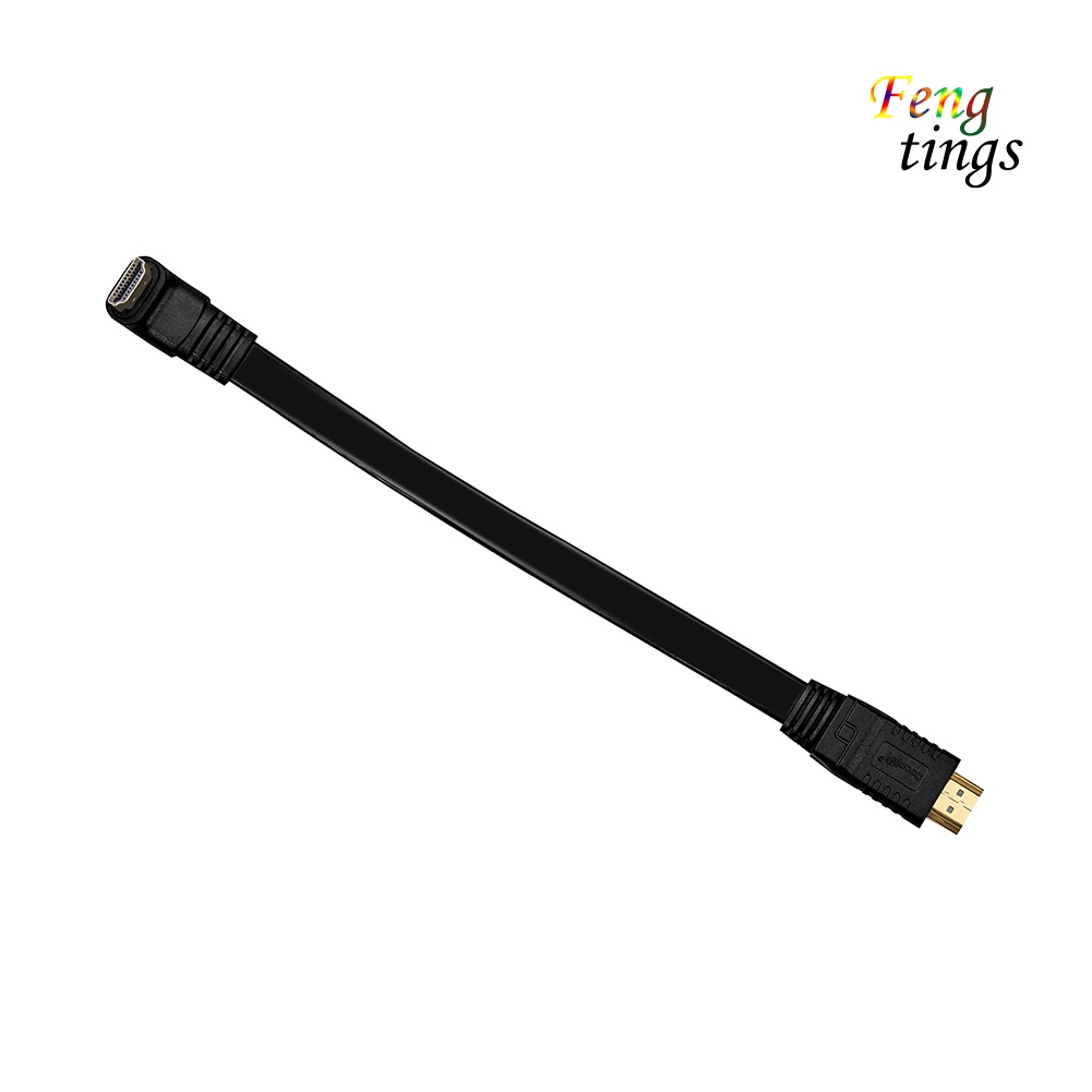 【FT】DOONJIEY 30cm 270/90 Degree High Speed HDMI-compatible to HDMI-compatible Cable 4K 3D 1080P for TV