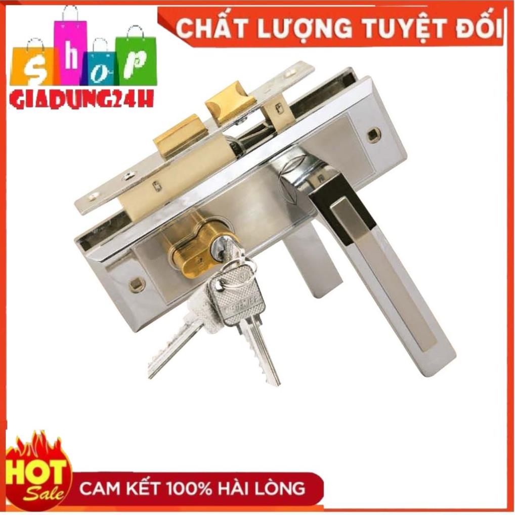 Khóa Cửa Tay Gạt Việt Tiệp 04502 (Khóa Thông Phòng)-gGiadung24h