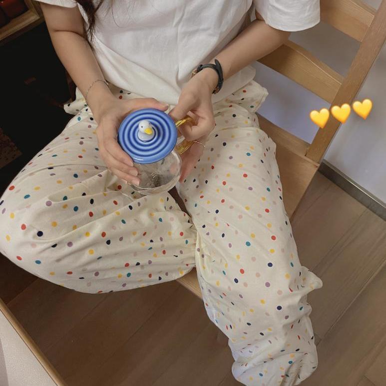 Màu Sắc Quần Legging Họa Tiết Chấm Bi Phong Cách Nhật Bản Dành Cho Nữ