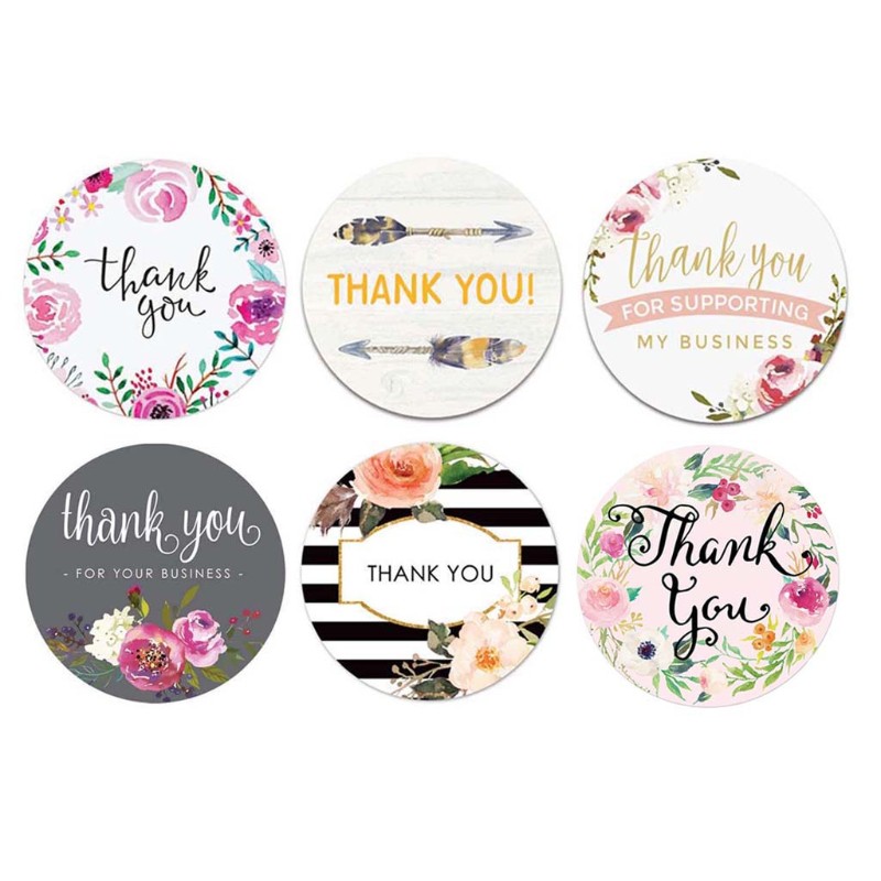 Set 500 Miếng Dán Chữ Thank You Tiện Dụng