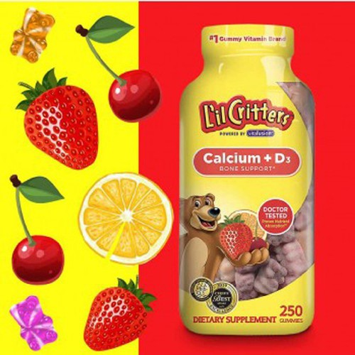 L'ilCritters Vitafusion Calcium + D3 250 Gummies