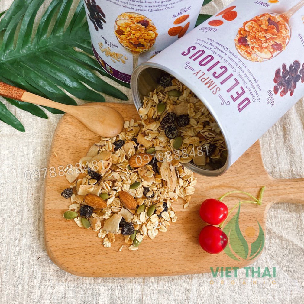 【Ăn Kiêng Giảm Cân】Granola Quaker Ngũ Cốc Dinh Dưỡng Siêu Ngon 454g 🚗 FREESHIP 🚗 Ngũ Cốc Ăn Liền Giảm Cân Buổi Sáng HC